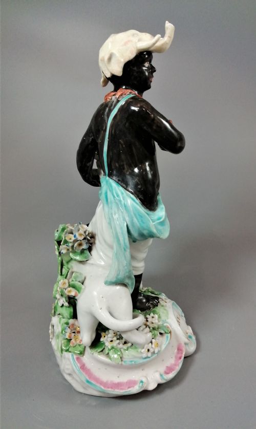 AN 18TH CENTURY PORCELAIN FIGURINE FROM DERBY SYMBOLISING AFRICA FROM A SET OF FOUR CONTINENTS - ADDITIONAL PHOTO 6