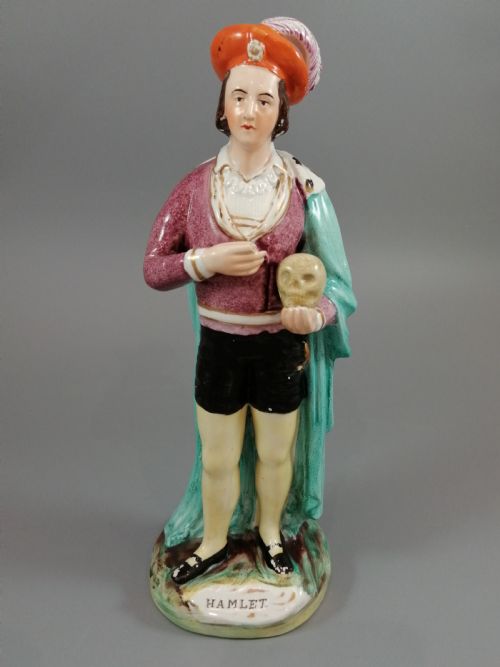 Antique Staffordshire Figure of Hamlet