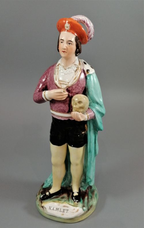 fig 1. ANTIQUE STAFFORDSHIRE FIGURE OF HAMLET