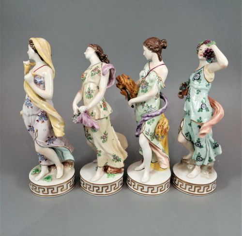 SITZENDORF PORCELAIN GROUP FOUR SEASONS - ADDITIONAL PHOTO 1