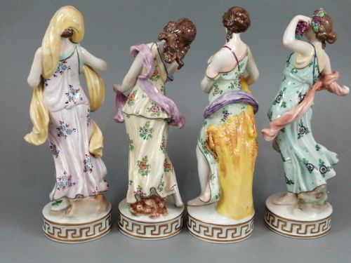 SITZENDORF PORCELAIN GROUP FOUR SEASONS - ADDITIONAL PHOTO 2