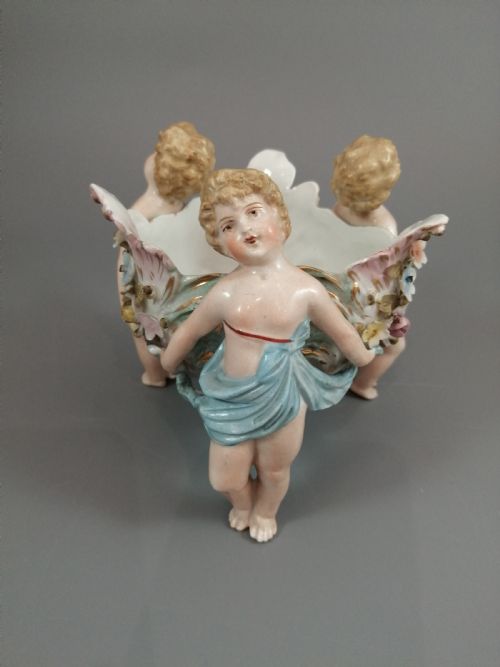 fig 2. Antique porcelain vase Sitzendorf, late XIX century