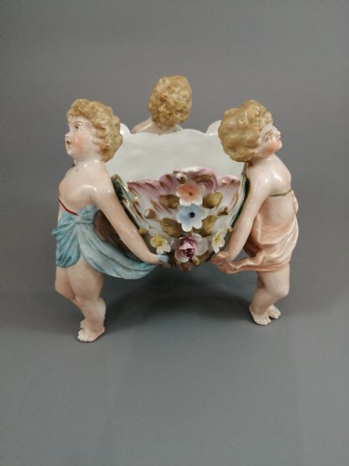 fig 3. Antique porcelain vase Sitzendorf, late XIX century