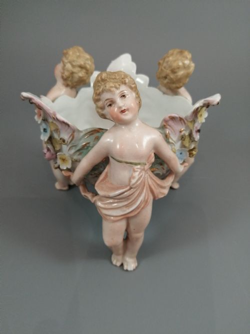 fig 4. Antique porcelain vase Sitzendorf, late XIX century