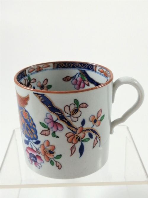fig 2. Antique Spode Stone China coffee cap and saucer in Tobacco Leaf Pattern(Cabbage pattern