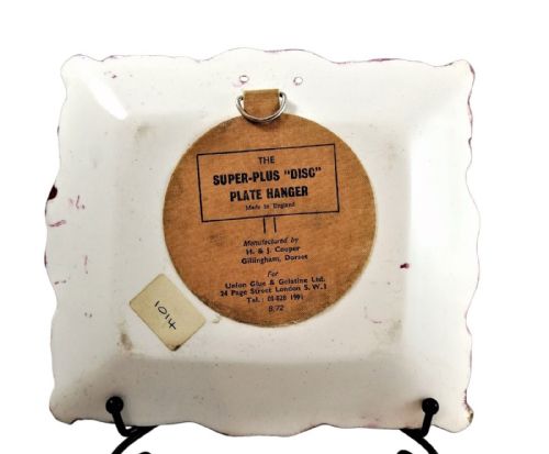 fig 2. Antique Sunderland plate “Manchester Unity of the Independent Order of Odd Fellows