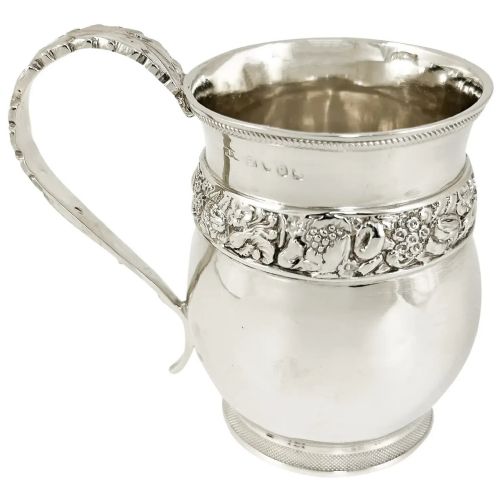 Antique William IV Joseph Angell Sterling Silver Lady’s Mug / Christening Cup 1817