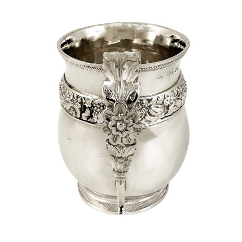 fig 1. Antique William IV Joseph Angell sterling silver lady’s mug / Christening cup 1817