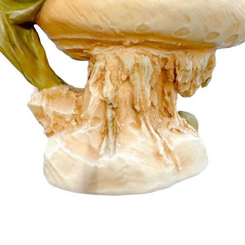1900'S ART NOUVEAU ROYAL DUX PORCELAIN MAIDEN LEANING ON SHELL VIDE POCHE FIGURINE MODEL 818 - ADDITIONAL PHOTO 11