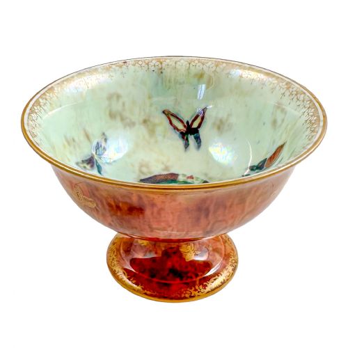 Handmade 1920'S Wedgwood Daisy Makeig-jones Fairyland Lustre Porcelain Butterfly Bowl, Design Z4830/h