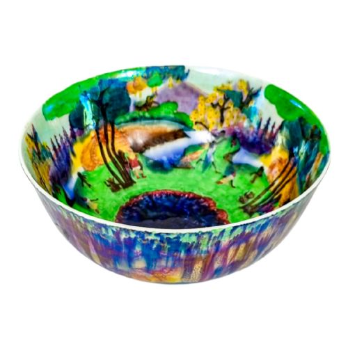 fig 1. Handmade 1920's Daisy Makeig Jones large Wedgwood “Fairyland Lustre” bowl, 20.5 cm / 8”