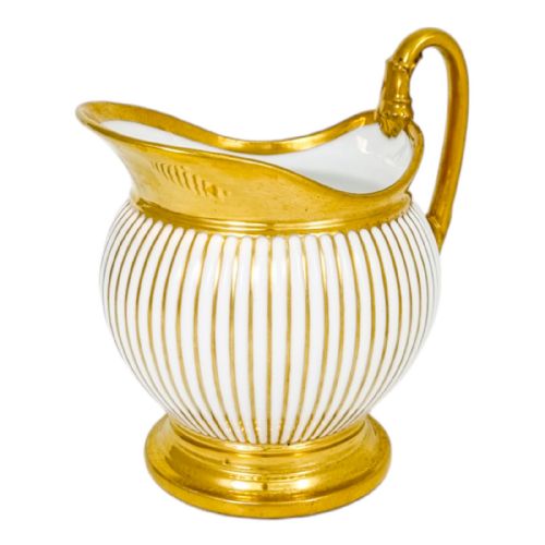 fig 2. Antique 1830’s French Empire Old Paris porcelain large gilded milk jug / carafe, Jean-Pierre Feuillet