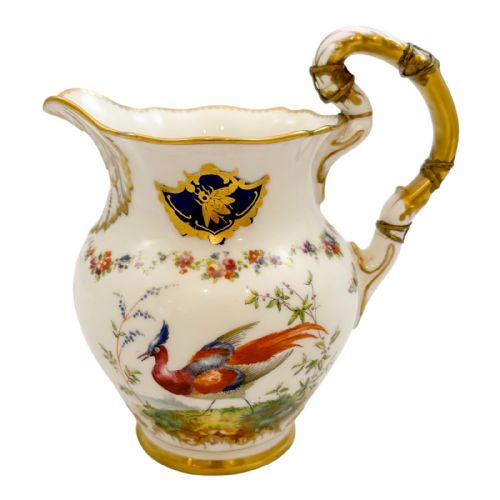 Edwardian Royal Doulton Soft Paste Porcelain "Bird of Paradise" Jug / Pitcher / Ewer