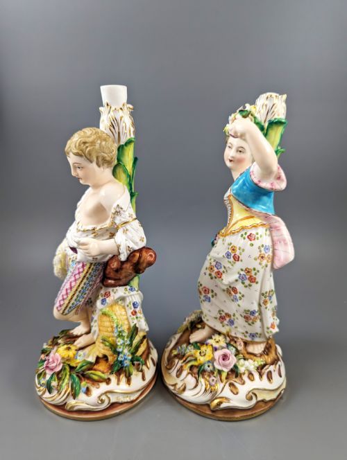 fig 1. John Bevington figural candlesticks, c. 1880