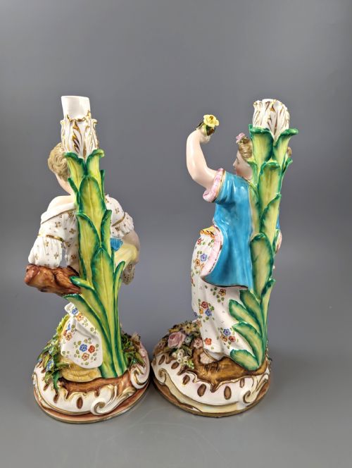 fig 2. John Bevington figural candlesticks, c. 1880