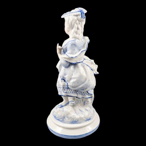 fig 2. 19th century German glazed porcelain figurine of a shepherdess by Conta & Boehme