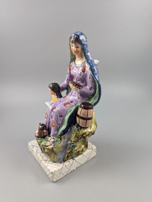 fig 1. The Widow of Zarephath Staffordshire pottery figure, 9