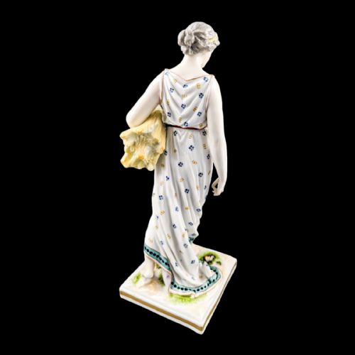 FRANKENTHAL STYLE ALLEGORICAL FIGURINE SYMBOLIZING AUTUMN - ADDITIONAL PHOTO 5
