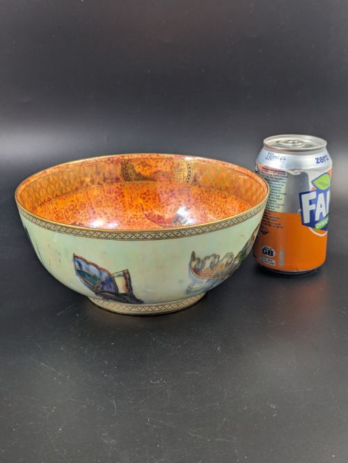 WEDGWOOD LARGE PEARL LUSTRE BUTTERFLY BOWL DAISY MAKEIG JONES C1920 - ADDITIONAL PHOTO 11
