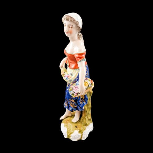 fig 1. Antique Sitzendorf porcelain figurine ,Late 19th century