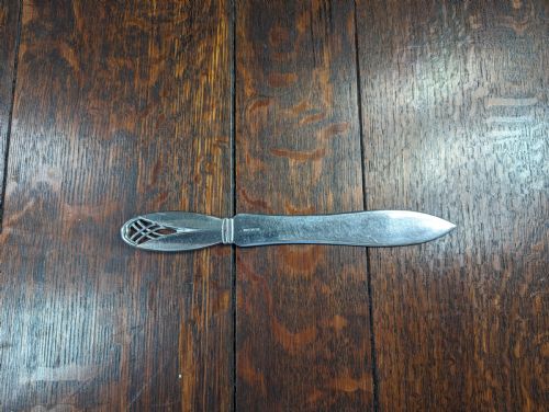 fig 1. Frantz Hingelberg.Silver and stainless steel letter opener.c 1935