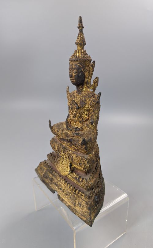 fig 1. Buddha Shakyamuni on high throne,Thai ,18th/19th C.