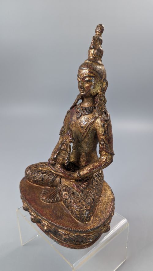 fig 1. A Gilt Bronze, Lacquered figure of Amitayus,Tibet, 18 th.Century
