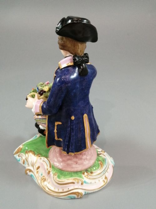 ANTIQUE MINTON FIGURINES OF GARDENERS WITH FLOWERS C1830VERY RARE - ADDITIONAL PHOTO 15