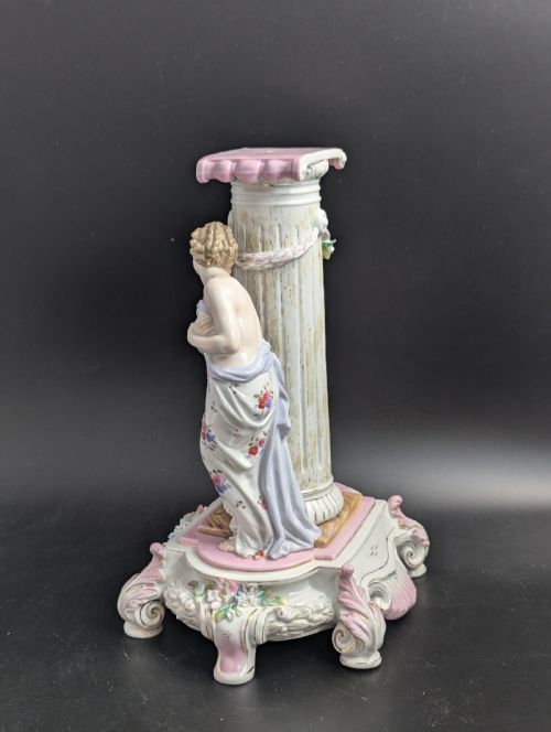 fig 2. Antique figurine of Cupid and Venus, Volkstedt porcelain, mid 19th century