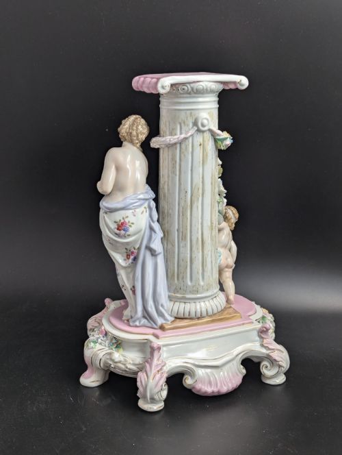 fig 3. Antique figurine of Cupid and Venus, Volkstedt porcelain, mid 19th century