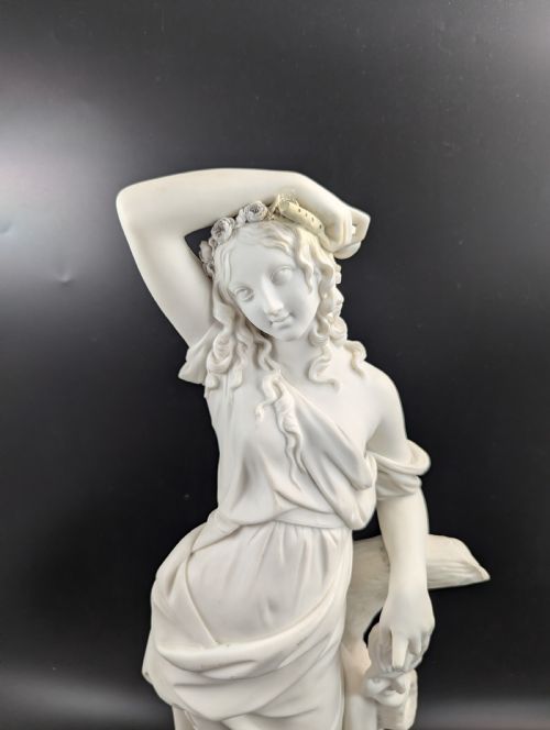 fig 1. A Large Parian Figurine “Comedy”, by W. Boyton Kirk, Worcester, c.1853.