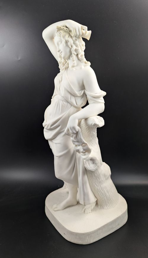 fig 2. A Large Parian Figurine “Comedy”, by W. Boyton Kirk, Worcester, c.1853.