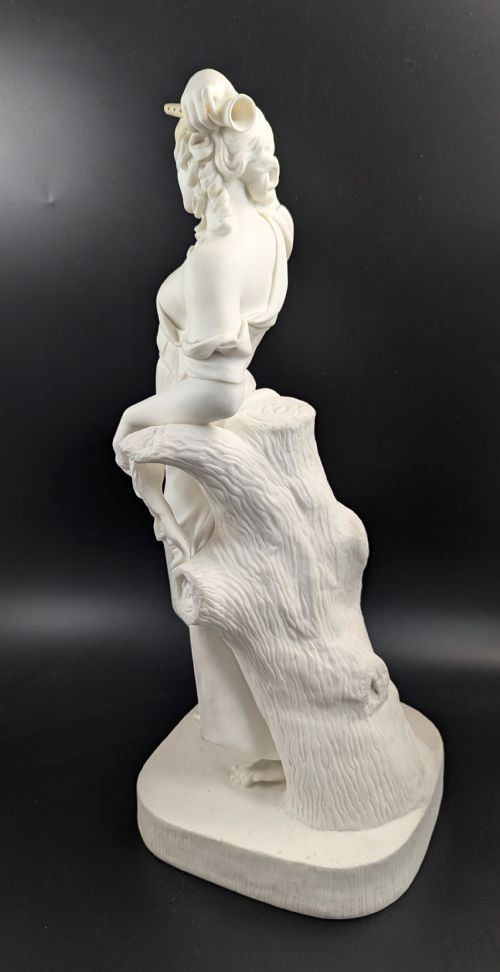 fig 3. A Large Parian Figurine “Comedy”, by W. Boyton Kirk, Worcester, c.1853.