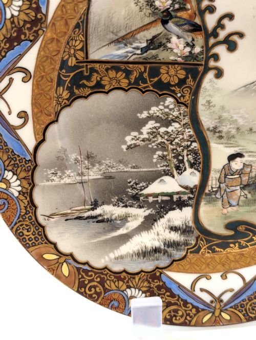 fig 2. Kutani Plate, Japan, c. 1900-1920
