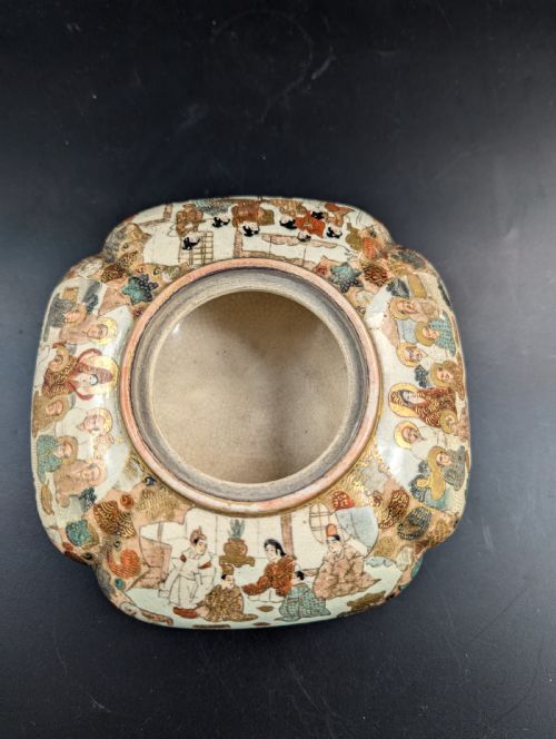 SATSUMA FOOTED BOWL BURNER JAPAN C 1920 - ADDITIONAL PHOTO 9