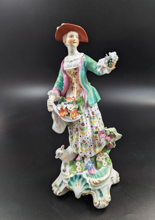 Early Derby, Patch Period, Shepherdess, William Duesbury, C. 1765
