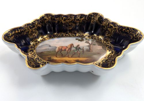 DRESDEN HELENA WOLFSOHN HANDPAINTED DISH C 1870 - ADDITIONAL PHOTO 1