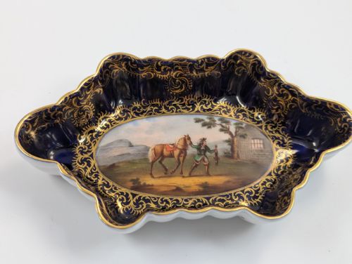 DRESDEN HELENA WOLFSOHN HANDPAINTED DISH C 1870 - ADDITIONAL PHOTO 8
