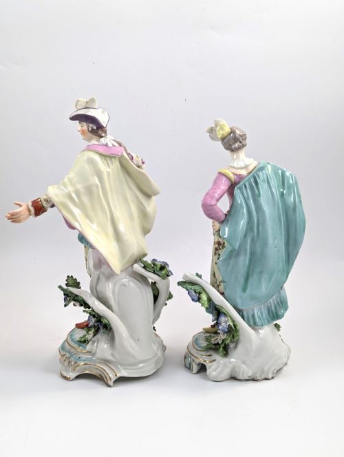 fig 2. A Pair of Derby Porcelain Figurines of 'Ranelagh Dancers,’ c. 1760-65. Extremely rare.
