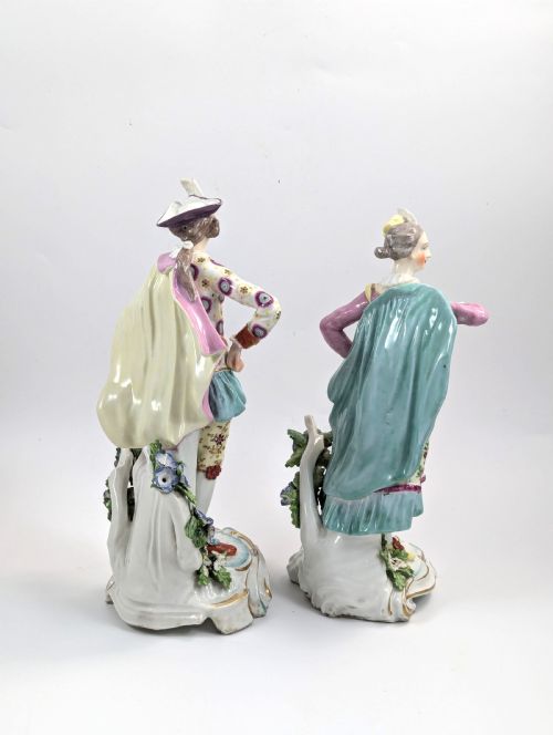 fig 3. A Pair of Derby Porcelain Figurines of 'Ranelagh Dancers,’ c. 1760-65. Extremely rare.