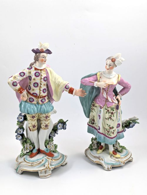fig 5. A Pair of Derby Porcelain Figurines of 'Ranelagh Dancers,’ c. 1760-65. Extremely rare.