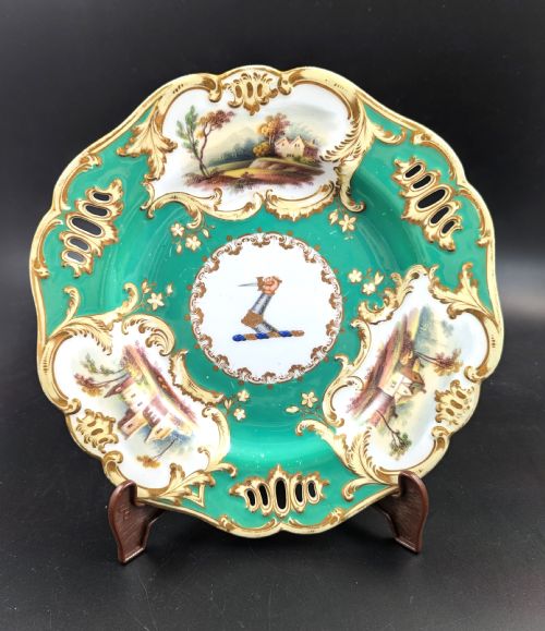 fig 1. Antique Minton Cabinet Plates, c. 1835-40