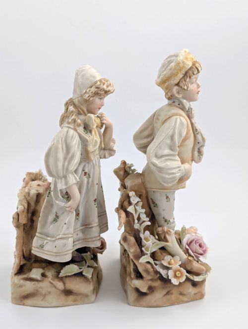 fig 3. Antique Porcelain Figurines by Teplitz Wien, Ernst Wahliss, Early 20th Century
