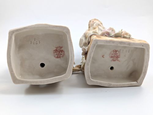 fig 4. Antique Porcelain Figurines by Teplitz Wien, Ernst Wahliss, Early 20th Century