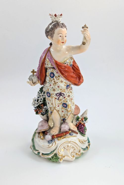 Derby Porcelain Allegorical Figure of Europe, C. 1760