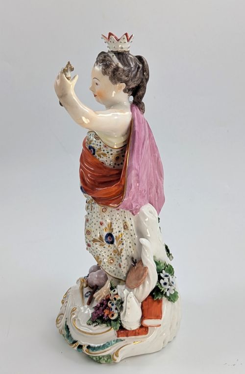fig 1. Derby Porcelain Allegorical Figure of Europe, c. 1760