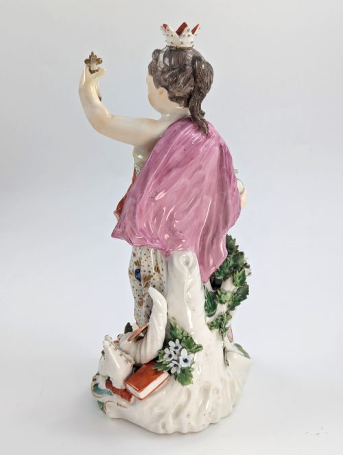 fig 3. Derby Porcelain Allegorical Figure of Europe, c. 1760