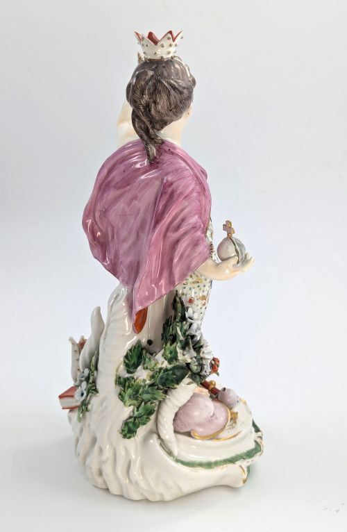 fig 4. Derby Porcelain Allegorical Figure of Europe, c. 1760