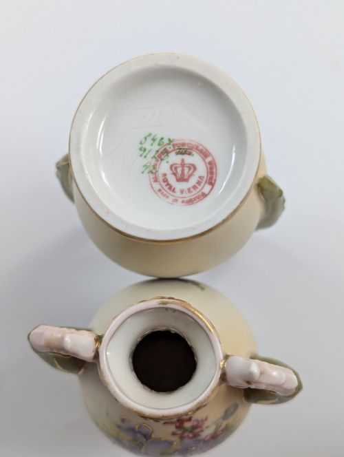 ANTIQUE PORCELAIN VASES BY ALEXANDRA PORCELAIN WORKS ERNST WAHLISS C 1905 - ADDITIONAL PHOTO 8