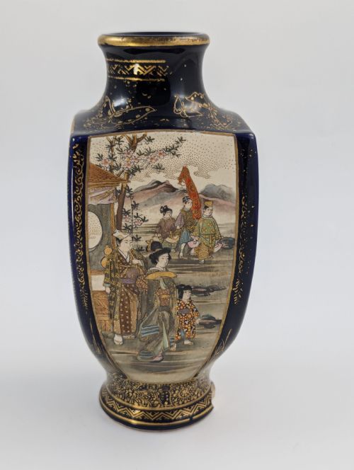 fig 2. Antique Satsuma Earthenware Vase, Japan, c. 19th Century